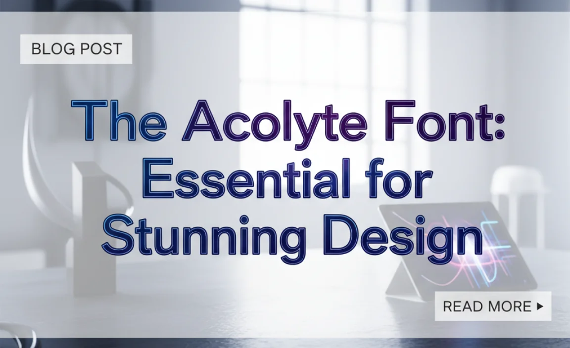 The Acolyte Font: Essential for Stunning Design