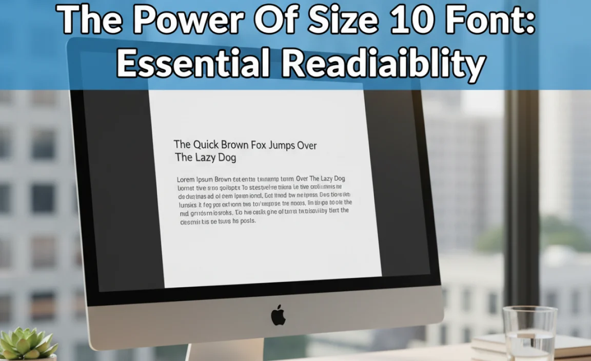 The Power Of Size 10 Font: Essential Readability