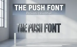 The Push Font: Proven Essential