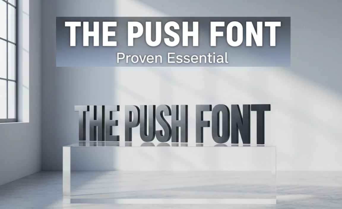 The Push Font: Proven Essential