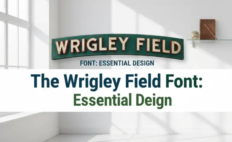 The Wrigley Field Font: Essential Design