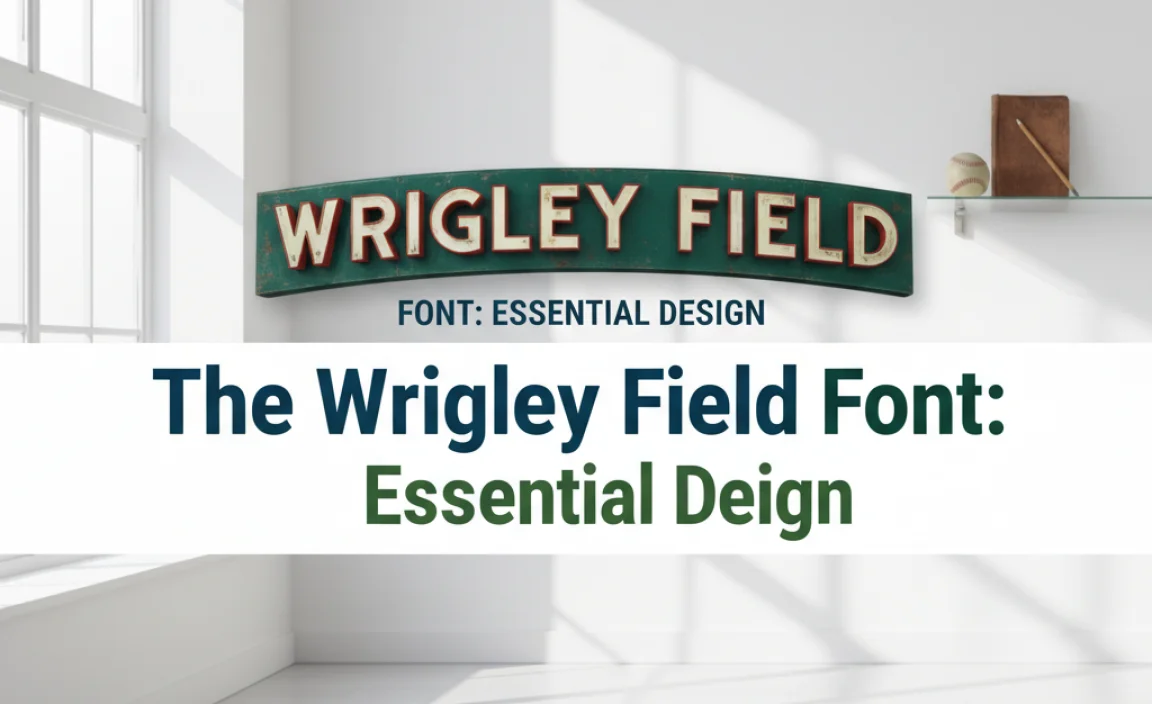 The Wrigley Field Font: Essential Design
