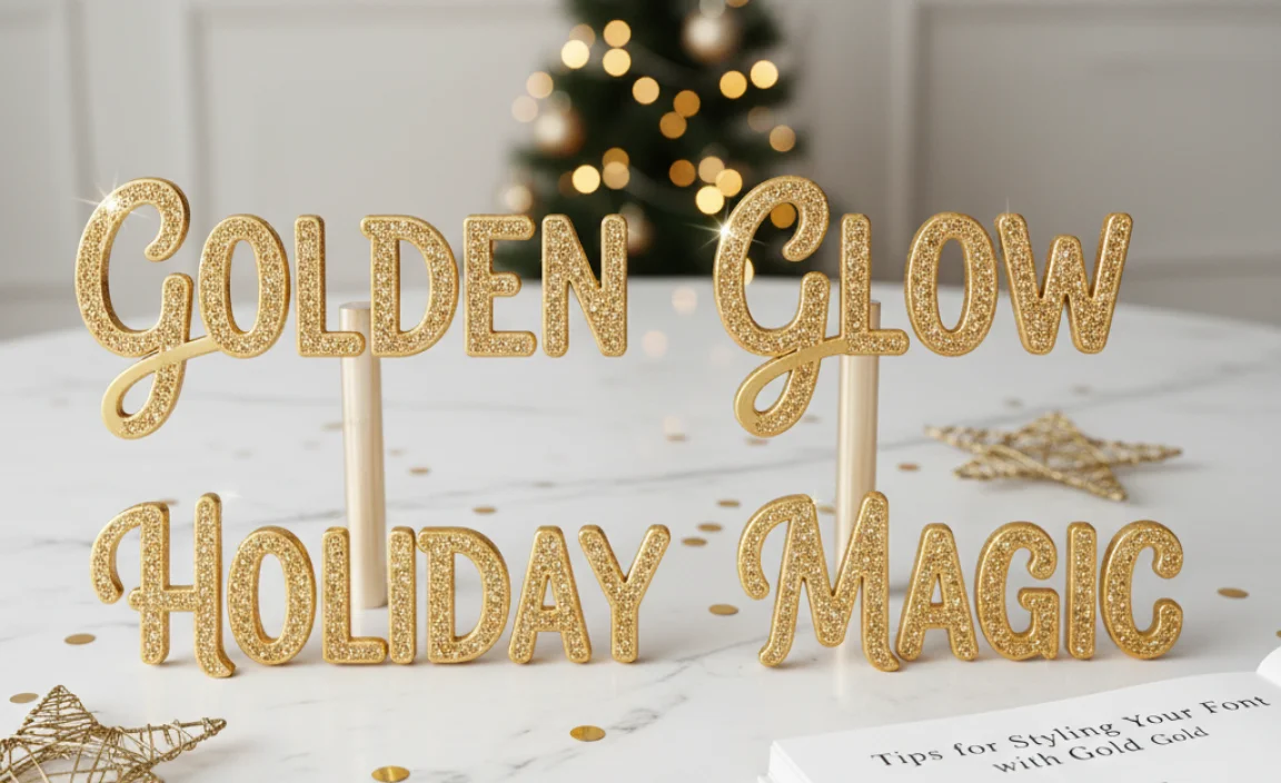 Tips for Styling Your Font with Gold