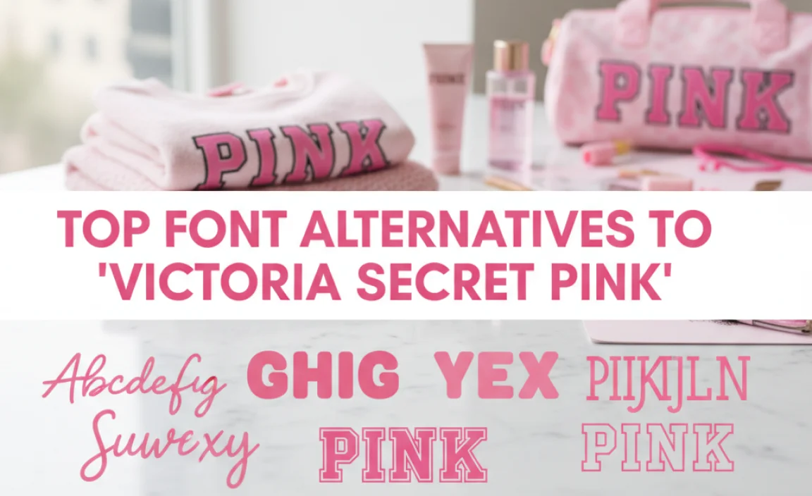 Top Font Alternatives to “Victoria Secret PINK”