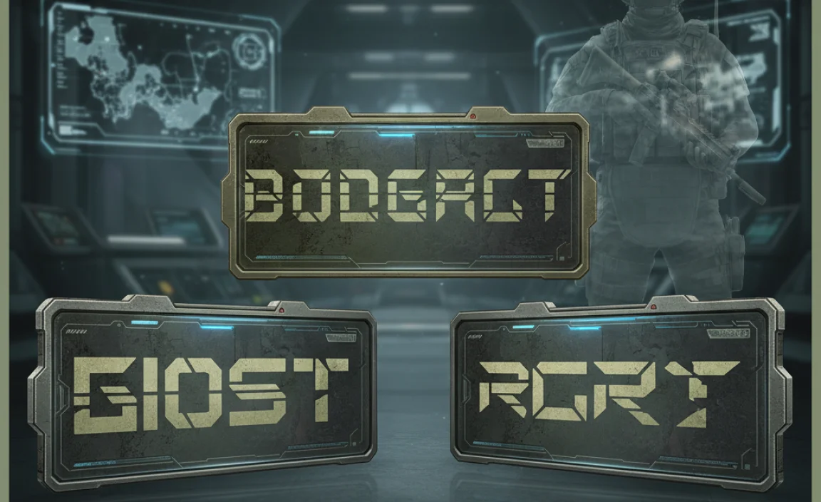 Top Font Choices Embodying the Ghost Recon Vibe