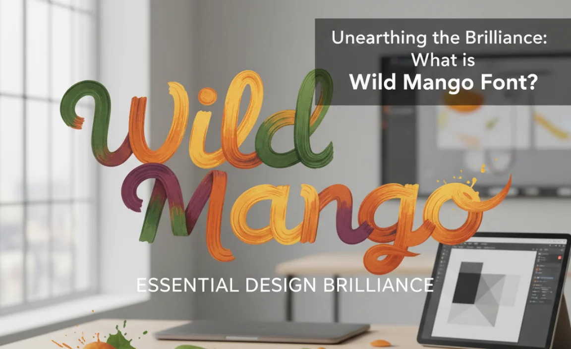 Unearthing the Brilliance: What is Wild Mango Font?