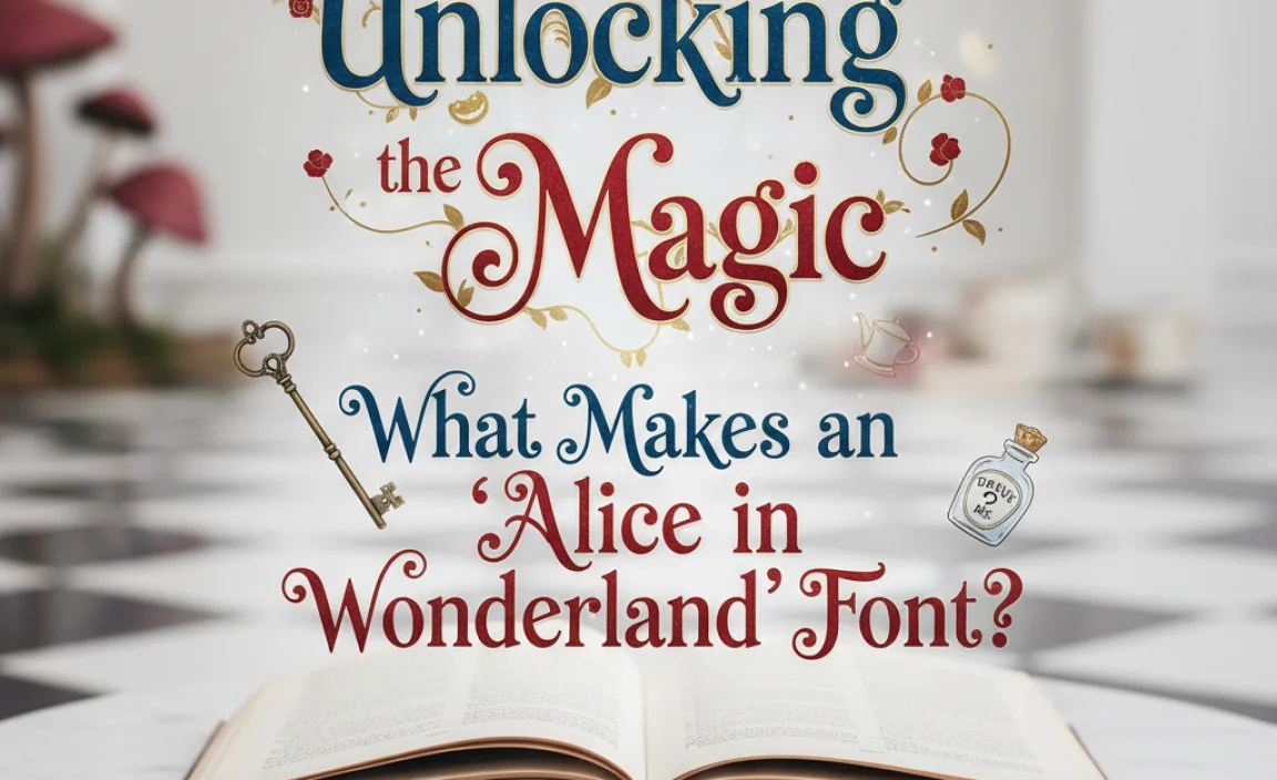 Unlocking the Magic: What Makes an ‘Alice in Wonderland’ Font?