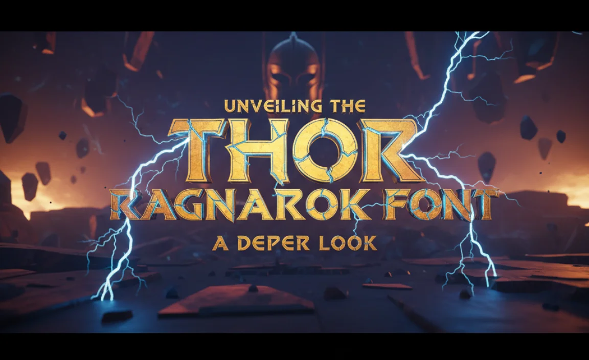 Unveiling the Thor Ragnarok Font: A Deeper Look