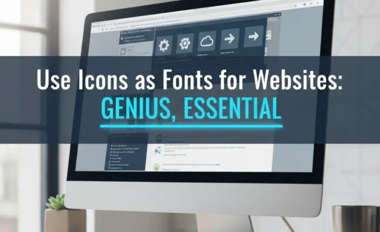 Use Icons as Fonts for Websites: Genius, Essential