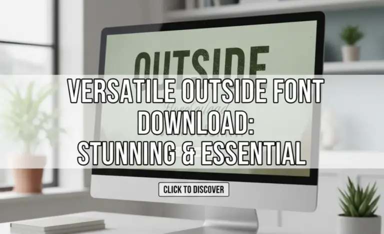 Versatile Outside Font Download: Stunning & Essential