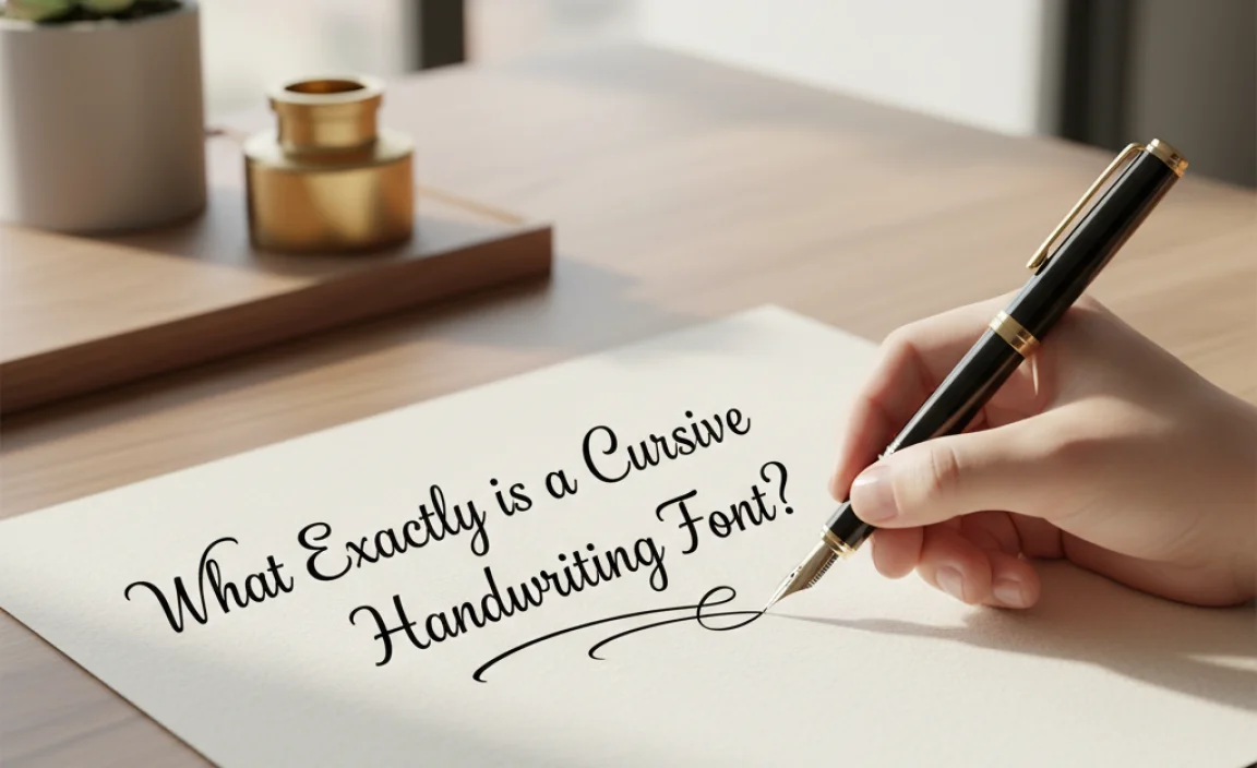 What Exactly is a Cursive Handwriting Font?