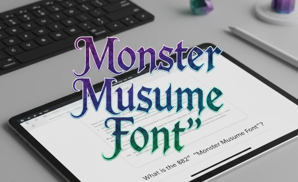 What is the “Monster Musume Font”?