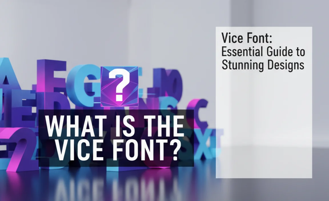 What is the Vice Font?