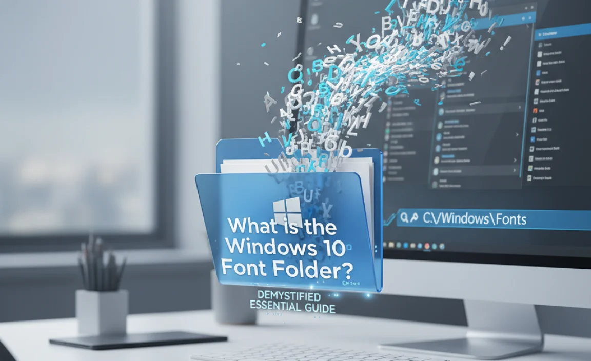 What is the Windows 10 Font Folder?