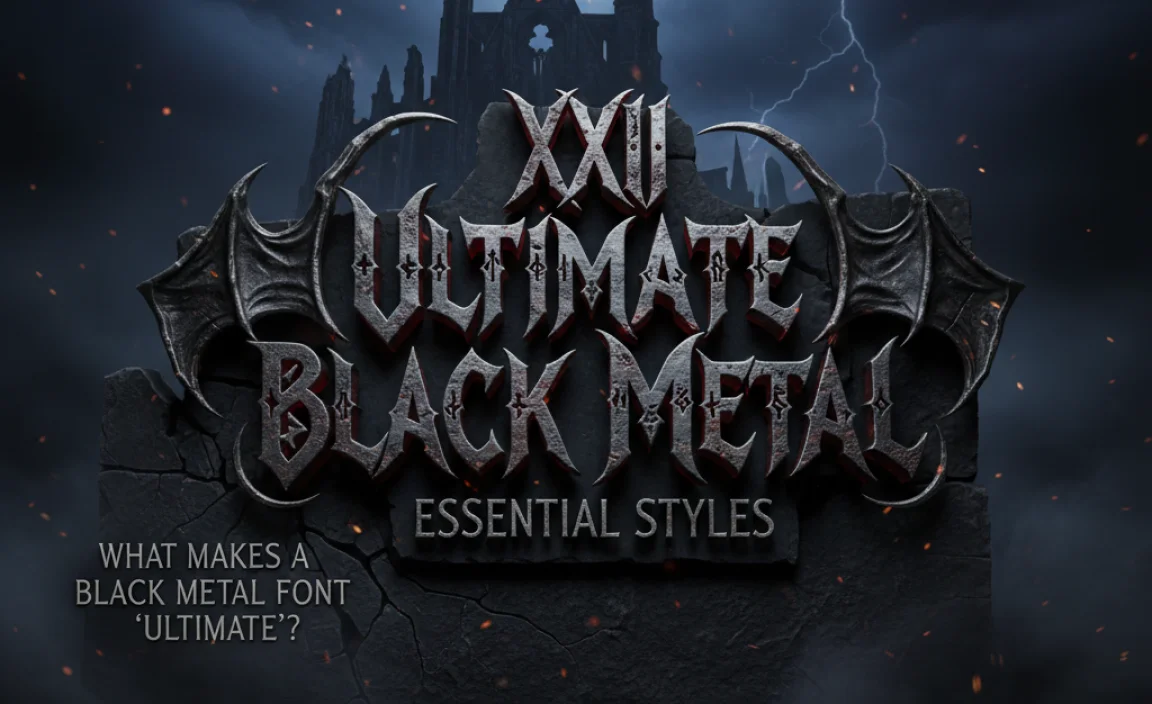 What Makes a Black Metal Font “Ultimate”?