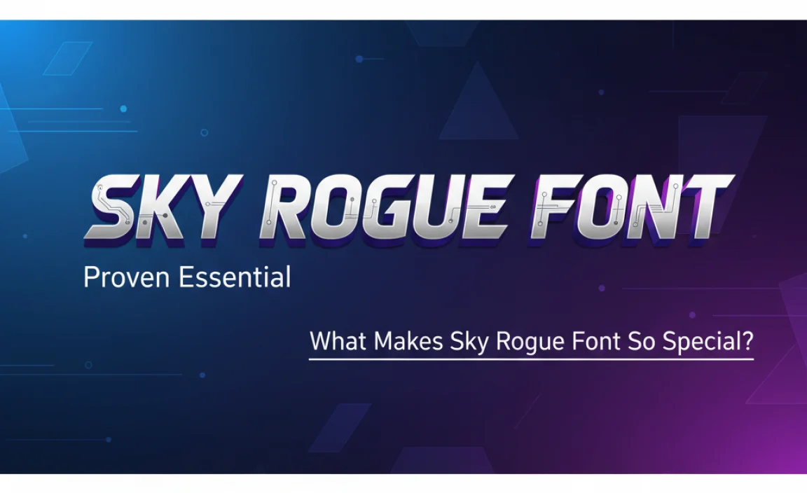 What Makes Sky Rogue Font So Special?