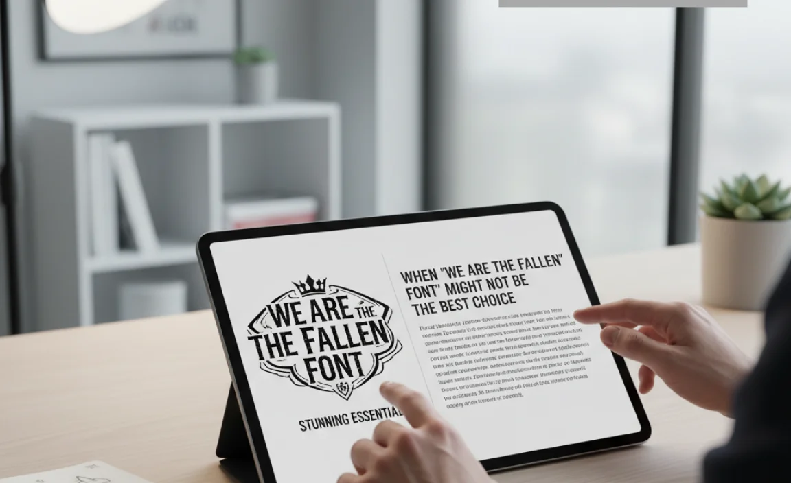 When “We Are the Fallen Font” Might Not Be the Best Choice