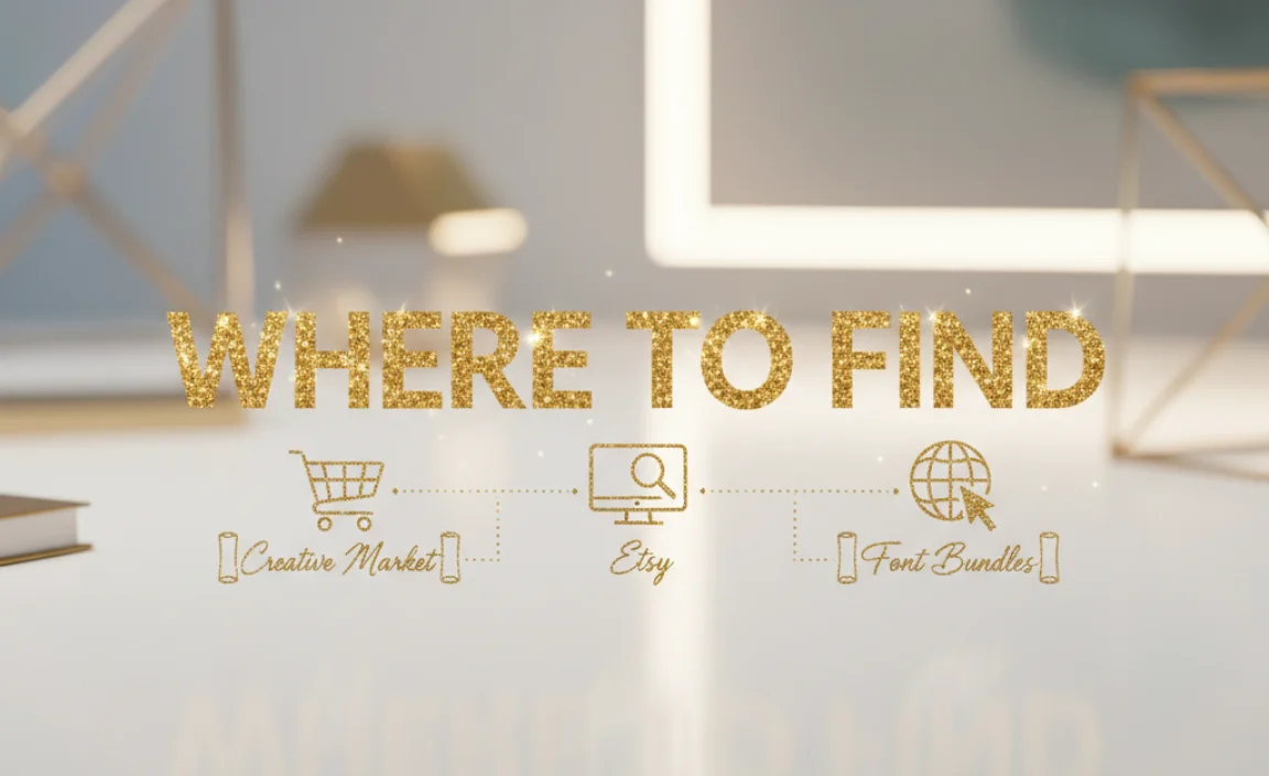Where to Find “A Golden Christmas Font”