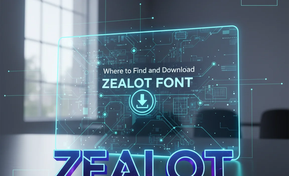 Where to Find and Download Zealot Font