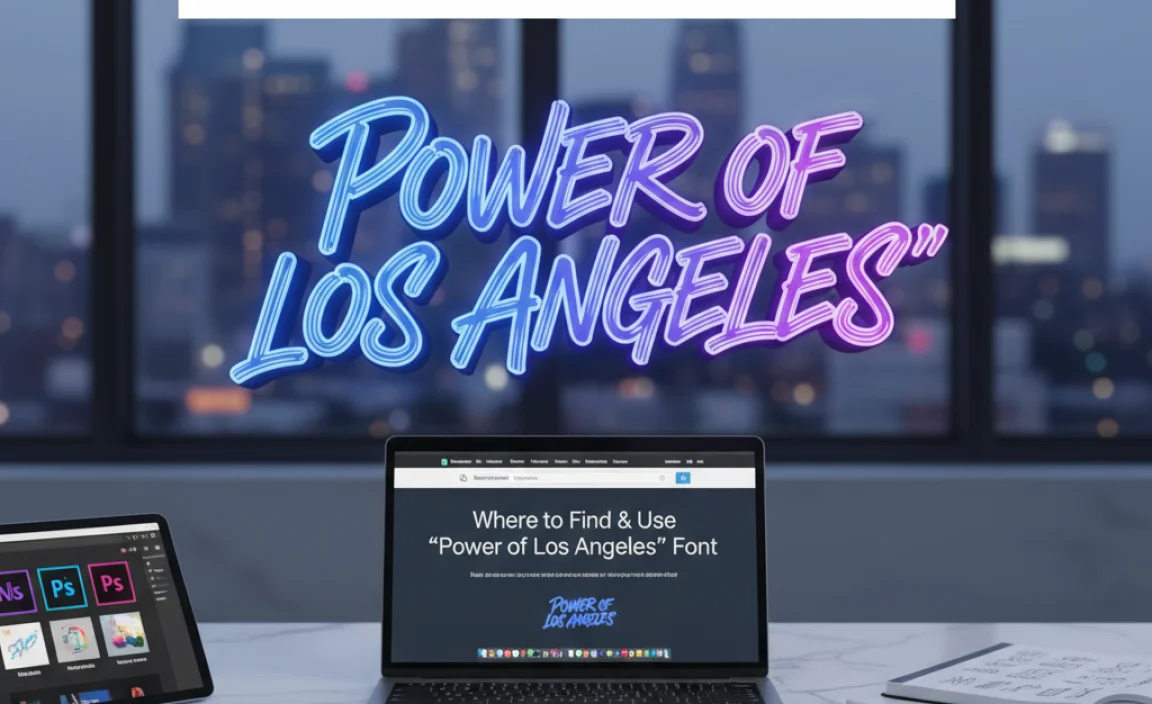 Where to Find and Use “Power of Los Angeles” Font