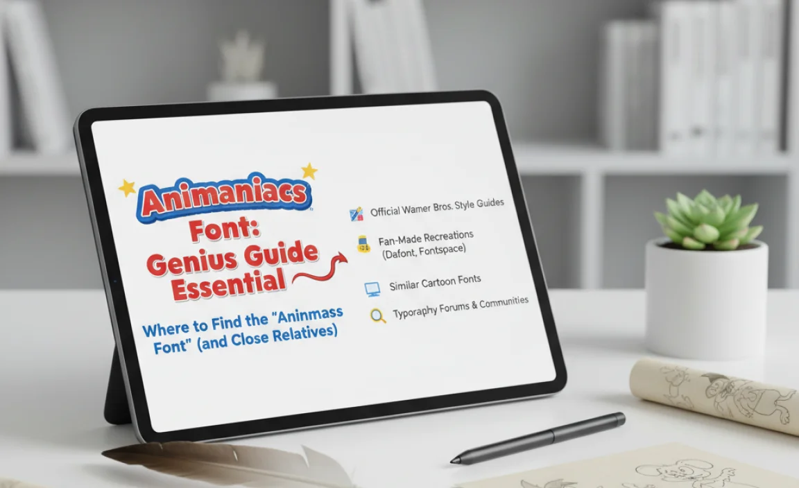 Where to Find the “Animaniacs Font” (and Close Relatives)