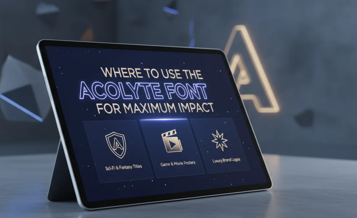 Where to Use The Acolyte Font for Maximum Impact