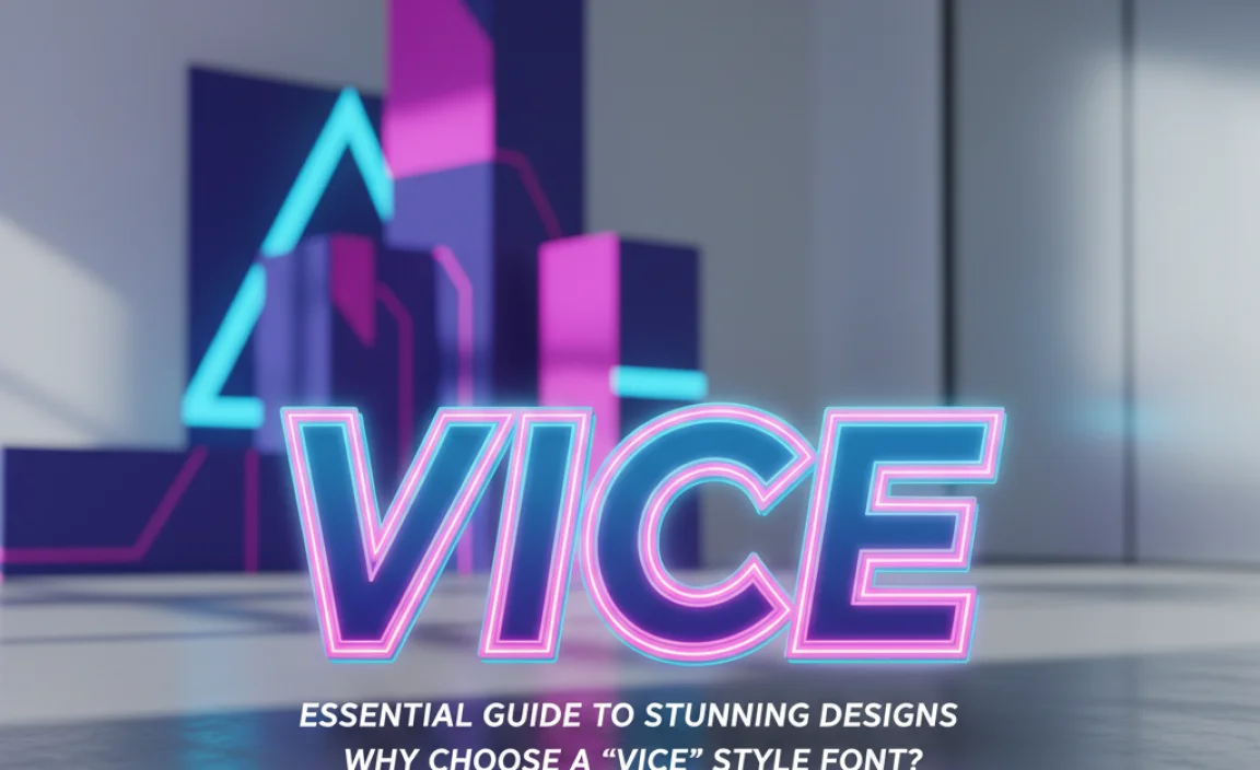 Why Choose a “Vice” Style Font?