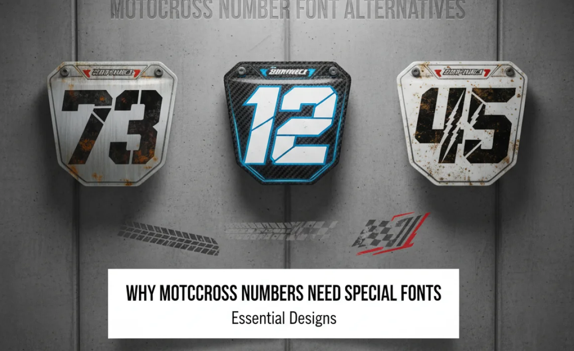 Why Motocross Numbers Need Special Fonts