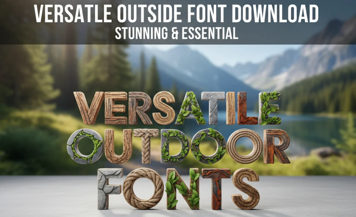 Why Outdoor Fonts Need to Be Special