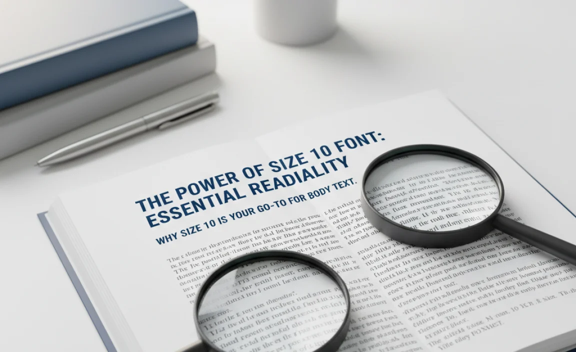 Why Size 10 is Your Go-To for Body Text