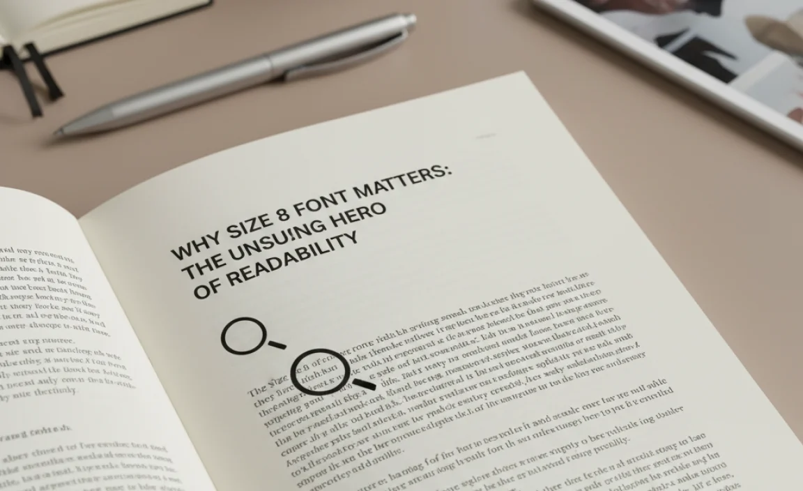 Why Size 8 Font Matters: The Unsung Hero of Readability