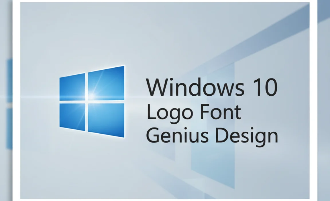 Windows 10 Logo Font: Genius Design