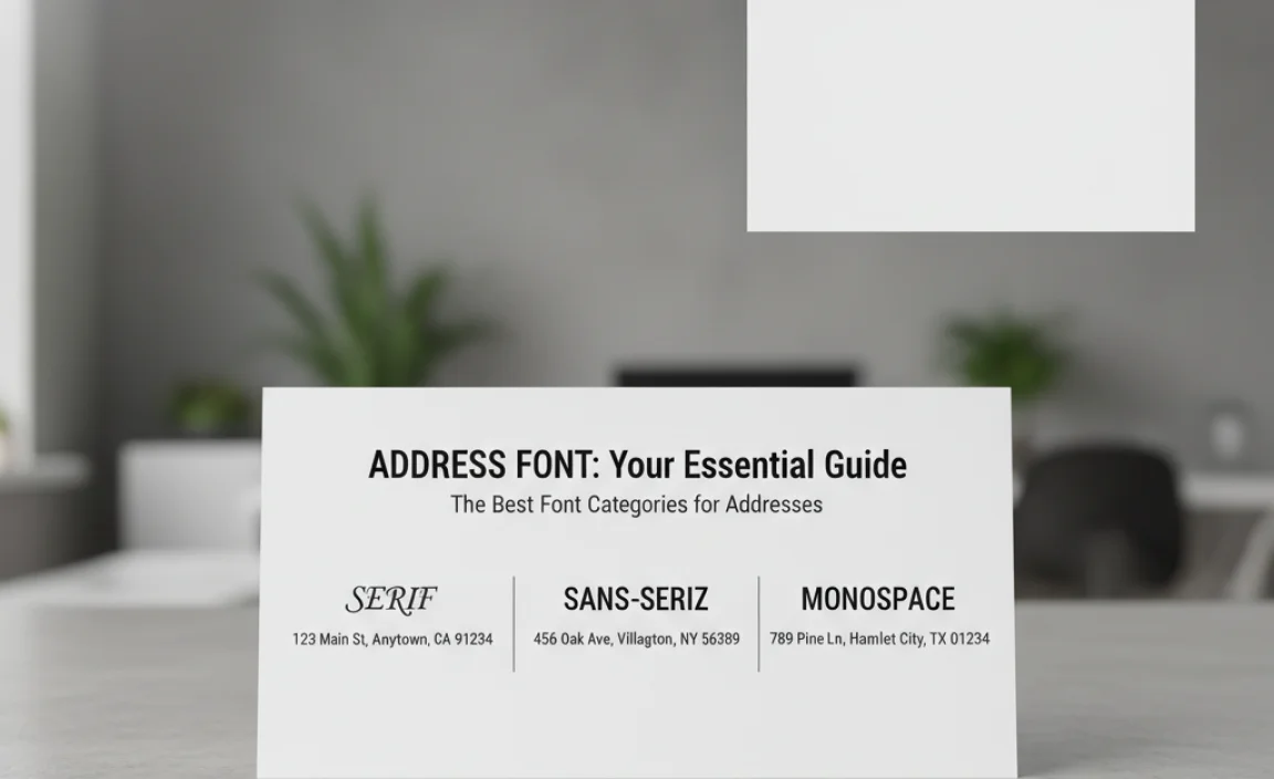 Address Font: Your Essential Guide