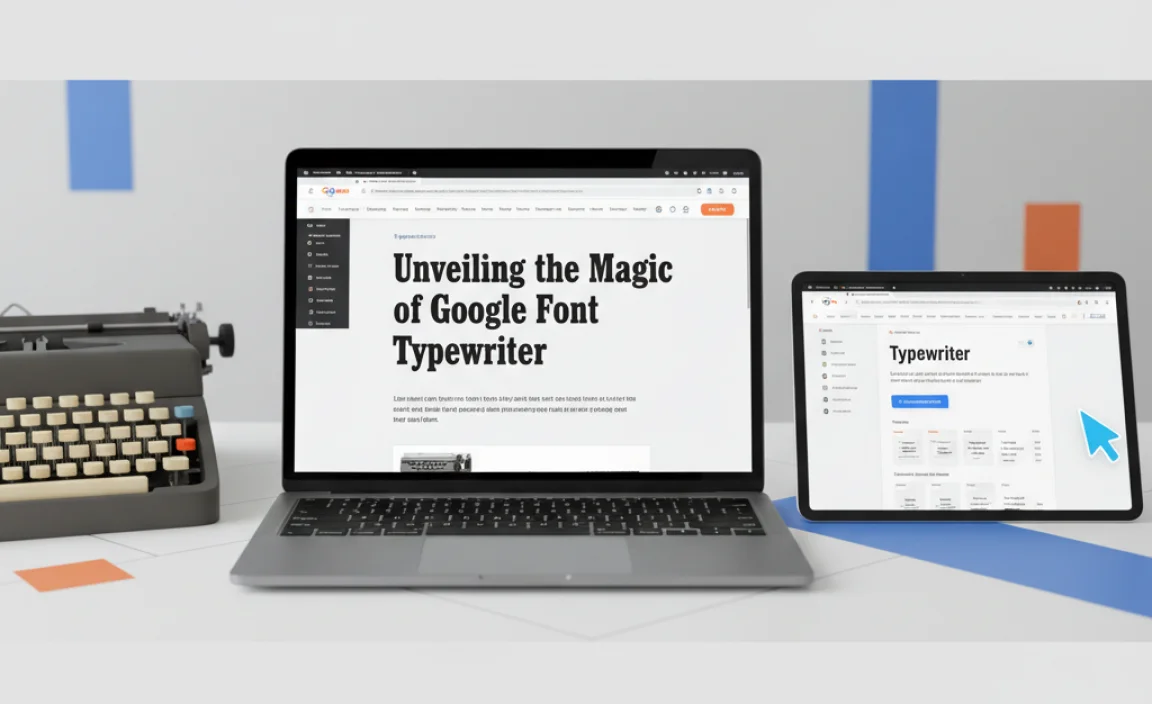 Google Font Typewriter: Essential Design Tool